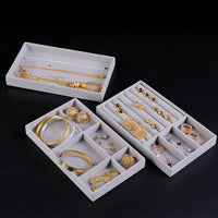 Elegant Flocking Jewelry Box for Women - 8-Piece Jewelry Organizer Set 2