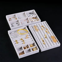 Elegant Flocking Jewelry Box for Women - 8-Piece Jewelry Organizer Set 3