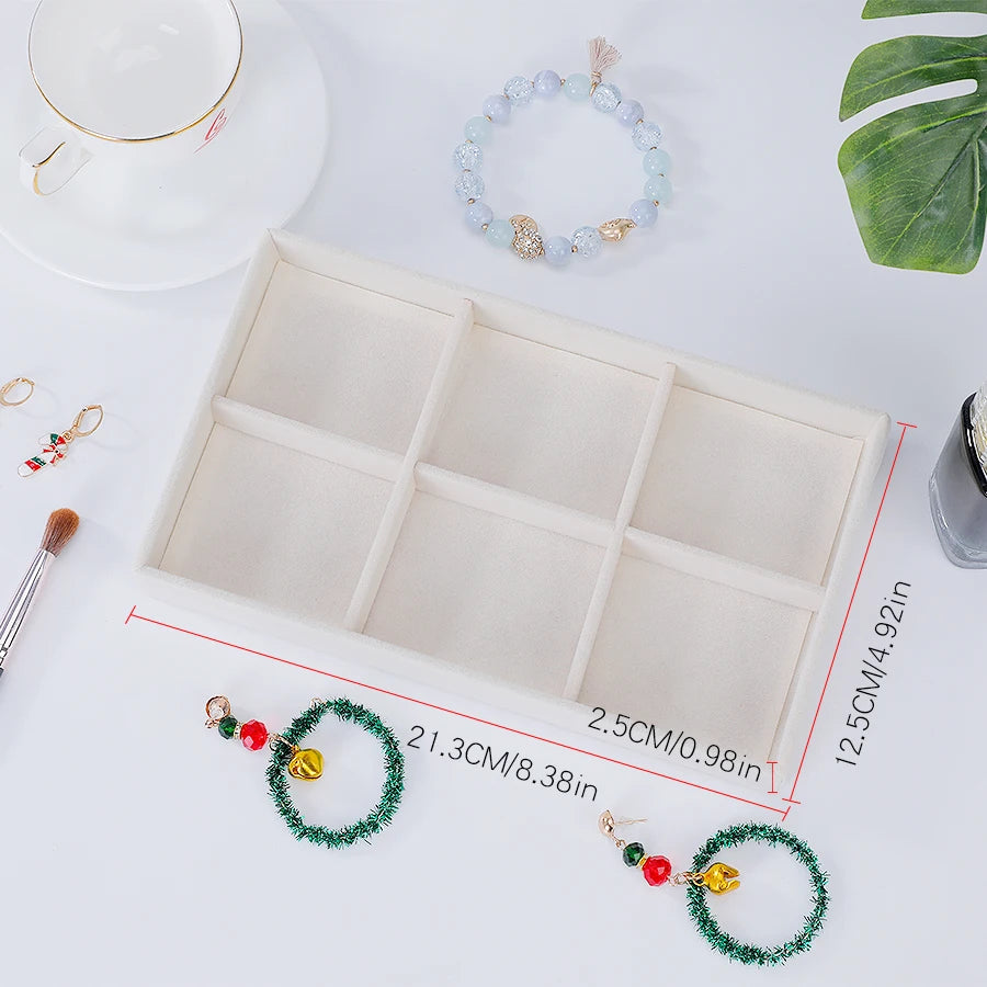 Elegant Flocking Jewelry Box for Women - 8-Piece Jewelry Organizer Set 5