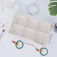 Elegant Flocking Jewelry Box for Women - 8-Piece Jewelry Organizer Set 5