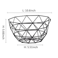 Elegant Metal Fruit Basket - Multi-Size Iron Storage Bowls for Kitchen Organization 10