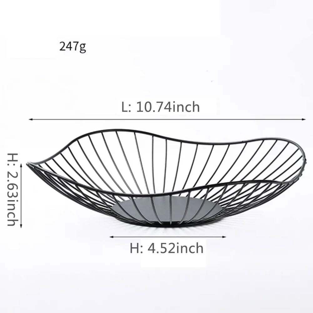 Elegant Metal Fruit Basket - Multi-Size Iron Storage Bowls for Kitchen Organization 12