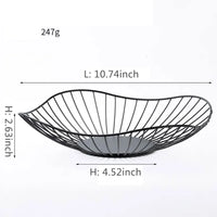 Elegant Metal Fruit Basket - Multi-Size Iron Storage Bowls for Kitchen Organization 12