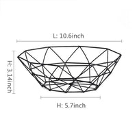 Elegant Metal Fruit Basket - Multi-Size Iron Storage Bowls for Kitchen Organization 6