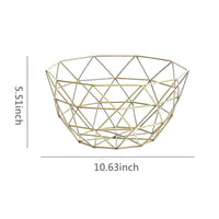 Elegant Metal Fruit Basket - Multi-Size Iron Storage Bowls for Kitchen Organization 7