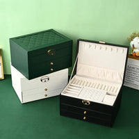 Elegant Multi-Layer Jewelry Box - Large Capacity Jewelry Organizer for Valuables 0