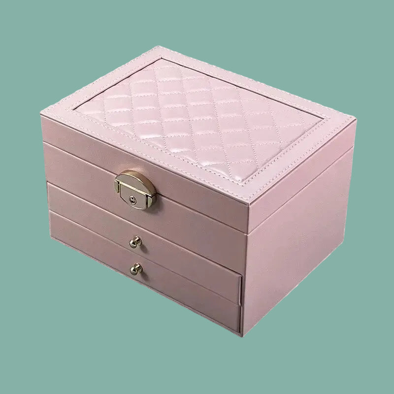 Elegant Multi-Layer Jewelry Box - Large Capacity Jewelry Organizer for Valuables 3