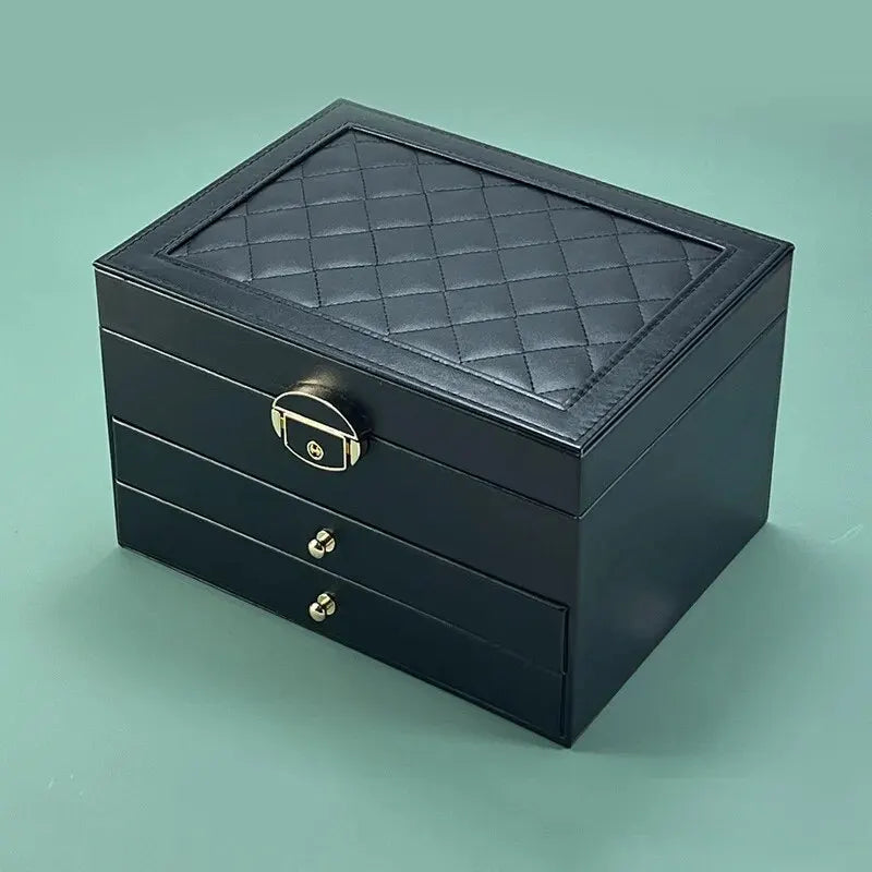 Elegant Multi-Layer Jewelry Box - Large Capacity Jewelry Organizer for Valuables 4