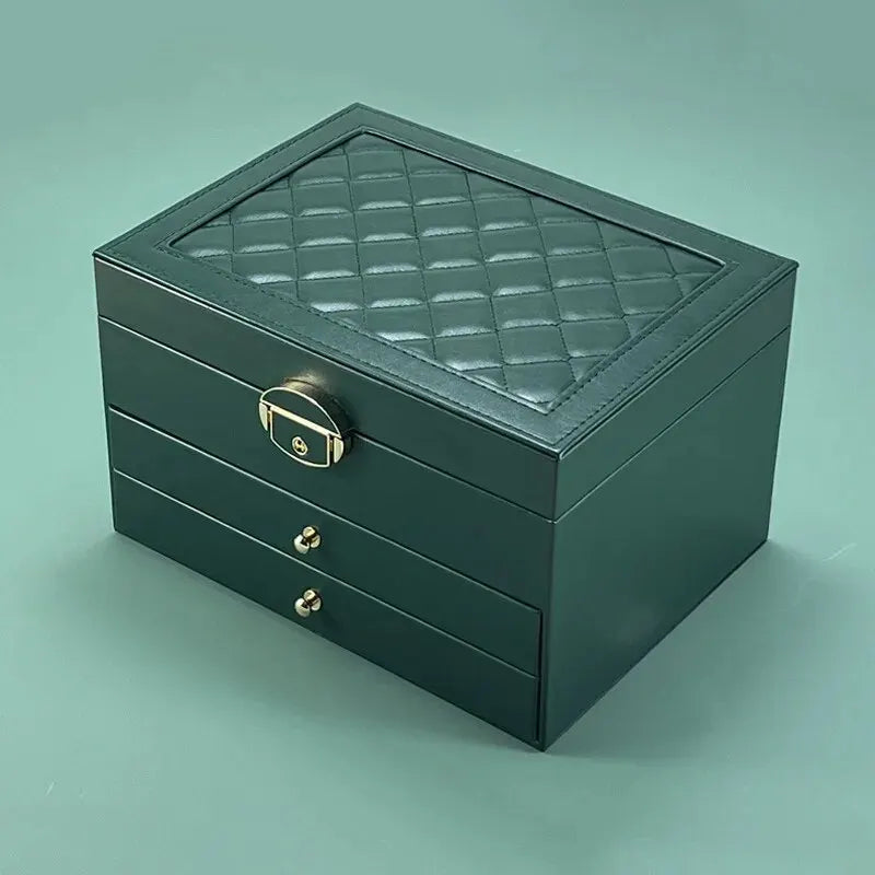 Elegant Multi-Layer Jewelry Box - Large Capacity Jewelry Organizer for Valuables 5