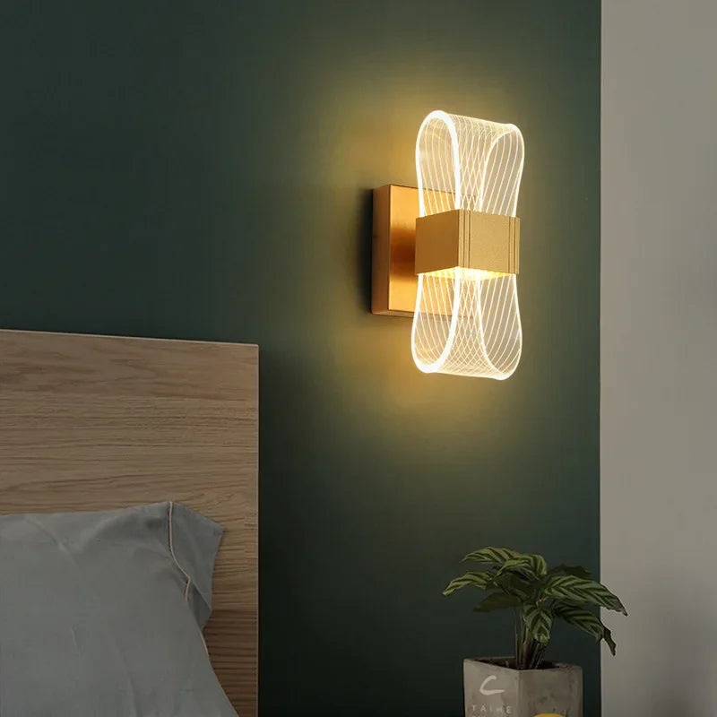 Elegant Nordic Wall Lamp - Modern Aluminum LED Sconce Light for Indoor Use 2