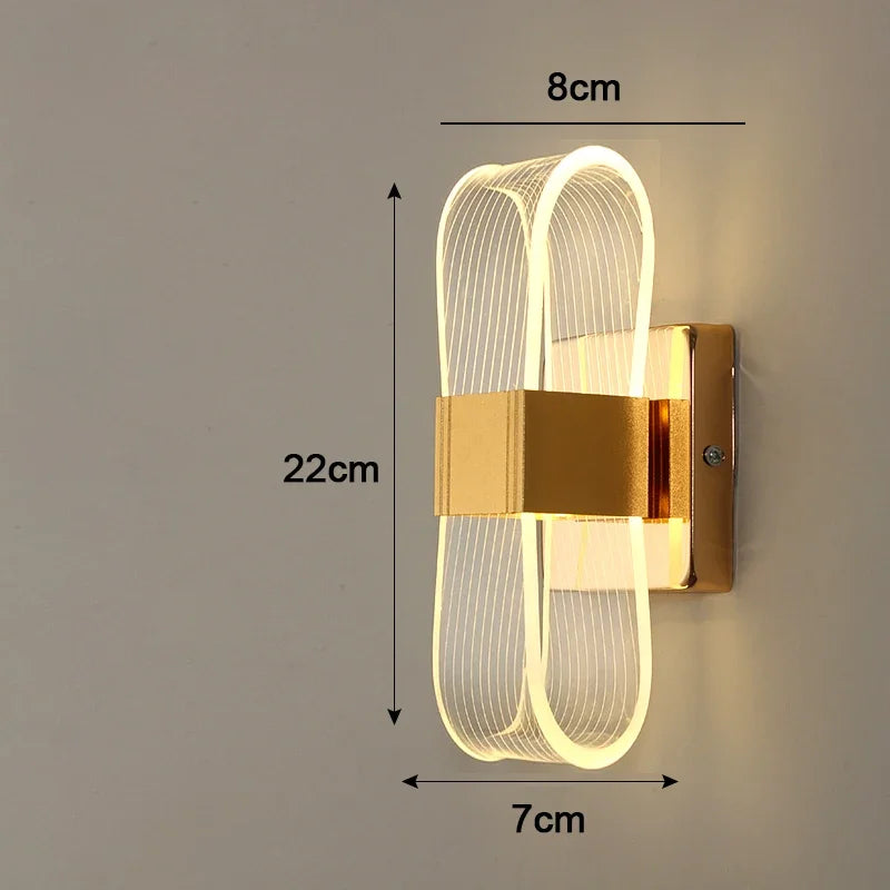 Elegant Nordic Wall Lamp - Modern Aluminum LED Sconce Light for Indoor Use 6