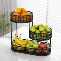 Elegant Stainless Steel Multi-Layer Fruit Basket for Stylish Storage 6