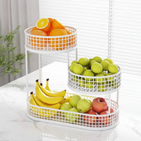 Elegant Stainless Steel Multi-Layer Fruit Basket for Stylish Storage 8