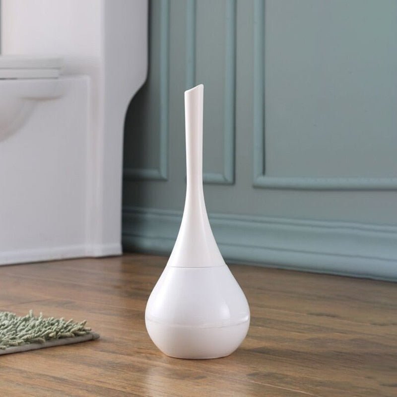Elegant Toilet Brush with Anti-Splash Design & Durable Holder - Best Toilet Bowl Brush for Hygiene 0