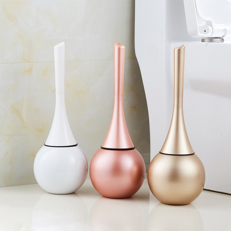 Elegant Toilet Brush with Anti-Splash Design & Durable Holder - Best Toilet Bowl Brush for Hygiene 5