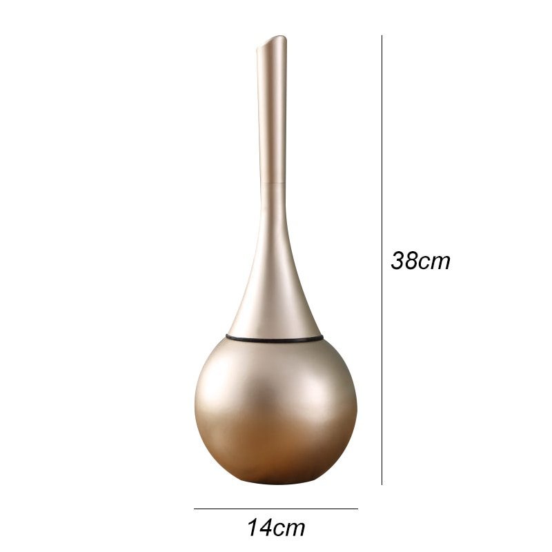 Elegant Toilet Brush with Anti-Splash Design & Durable Holder - Best Toilet Bowl Brush for Hygiene 8