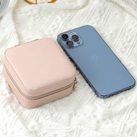 Elegant Travel Jewelry Case - Compact Leather Jewelry Organizer for Women 3