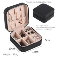 Elegant Travel Jewelry Case - Compact Leather Jewelry Organizer for Women 5