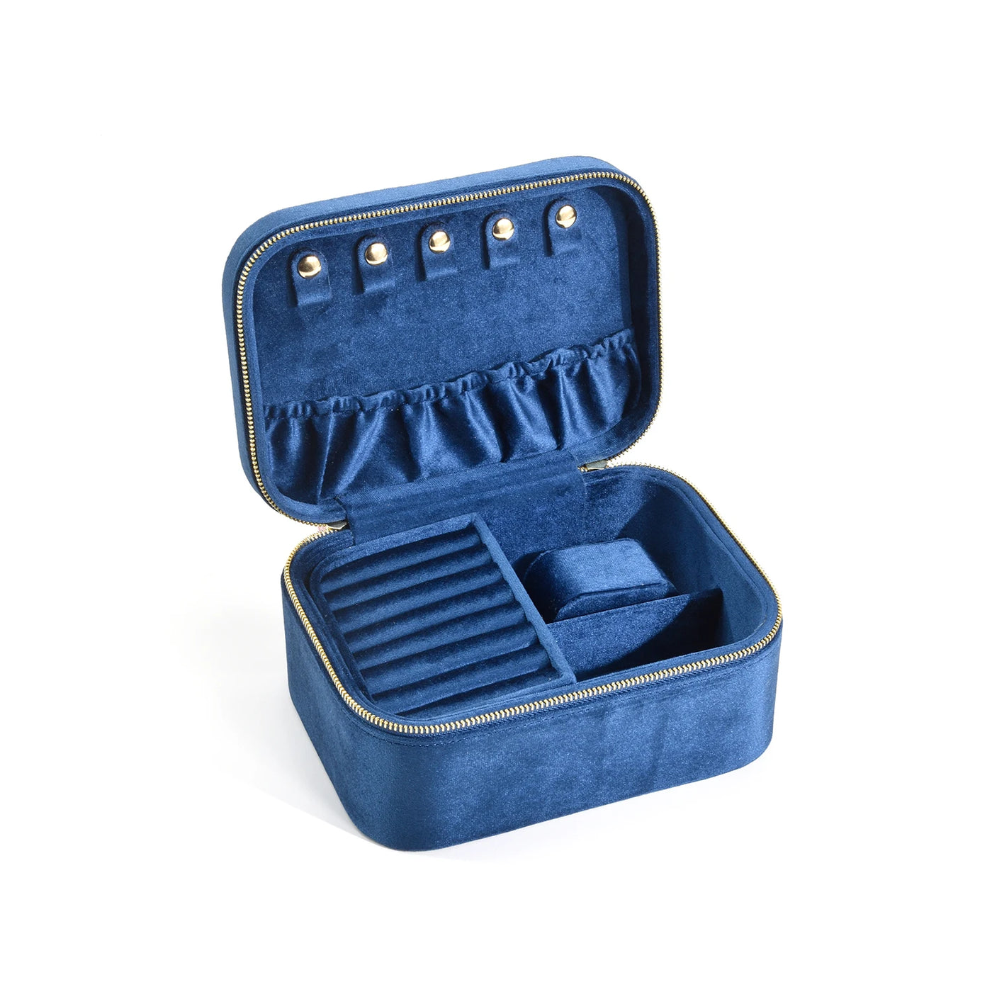 Elegant Travel Jewelry Organizer - Velvet Travel Jewelry Case for Women 7