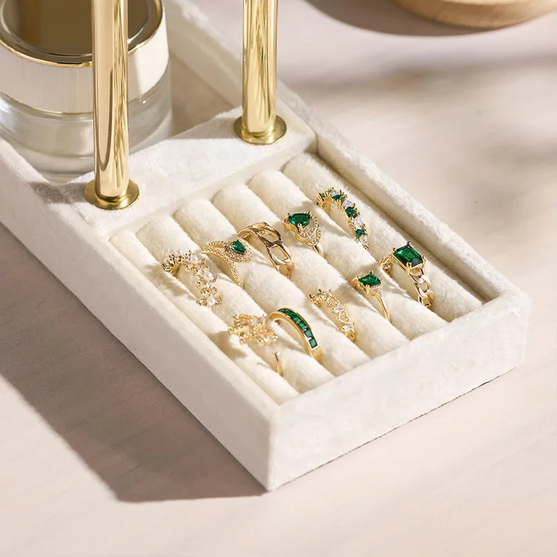 Elegant Two-Level T-Style Jewelry Stand for Bracelets & Bangles Display 3