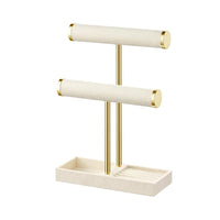 Elegant Two-Level T-Style Jewelry Stand for Bracelets & Bangles Display 7