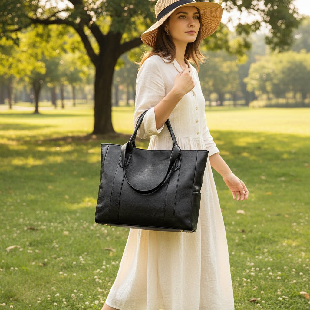Elegant Vintage Leather Shoulder Bag - Spacious PU Leather Shoulder Bags for Women 1