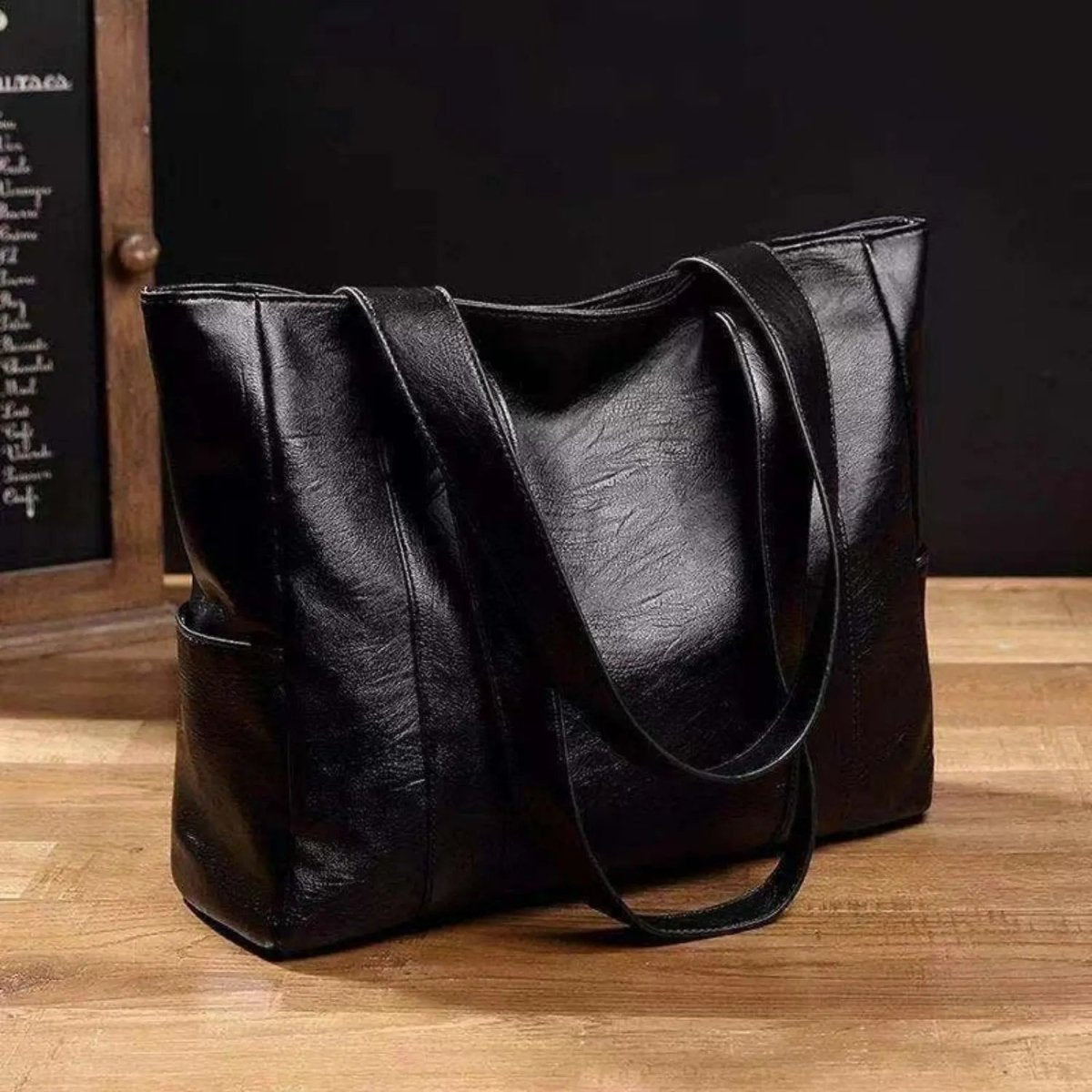 Elegant Vintage Leather Shoulder Bag - Spacious PU Leather Shoulder Bags for Women 2