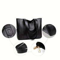 Elegant Vintage Leather Shoulder Bag - Spacious PU Leather Shoulder Bags for Women 5