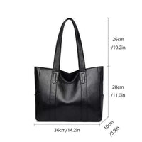 Elegant Vintage Leather Shoulder Bag - Spacious PU Leather Shoulder Bags for Women 8