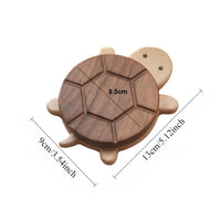 Elegant Walnut Turtle Coaster - Heat Resistant Table Protector Mat for Teapots 5