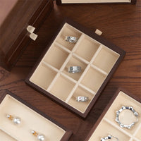 Elegant Wooden Jewelry Box for Women - Multi-Layer Jewelry Organizer with Magnetic Absorption 5