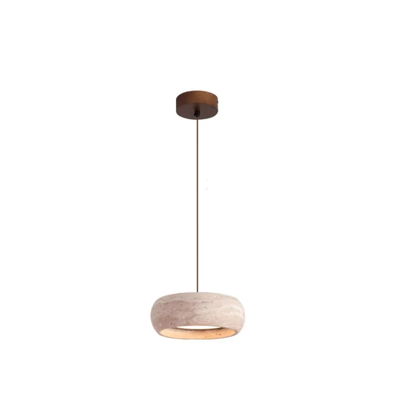 Elegant Yellow Travertine Pendant Lighting - Unique Kitchen Island Fixture 6