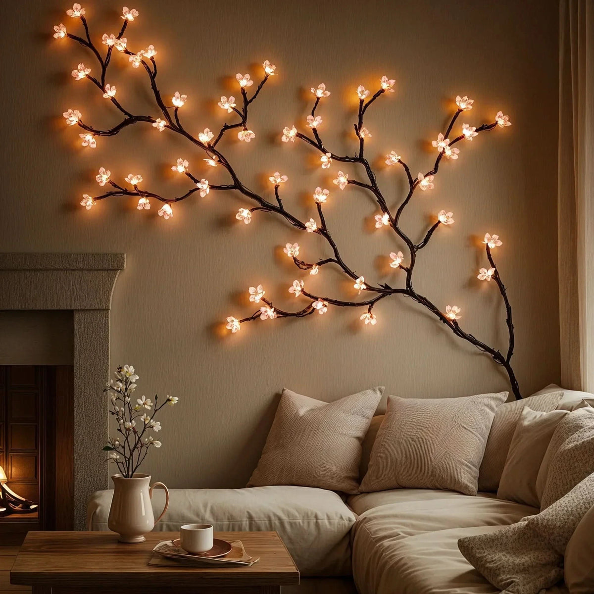 FLORKAVIA – Luci a stringa LED a fiori di ciliegio per un’atmosfera da sogno in casa
