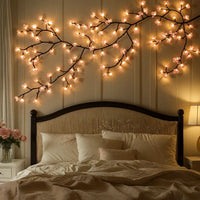 FLORKAVIA – Luci a stringa LED a fiori di ciliegio per un’atmosfera da sogno in casa