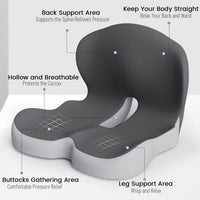 ErgoComfort Pad - Premium Memory Foam Seat Cushion for Posture Support 5