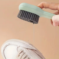 Ergonomic Green Shoe Cleaning Brush with Soft Bristles for Versatile Use 1