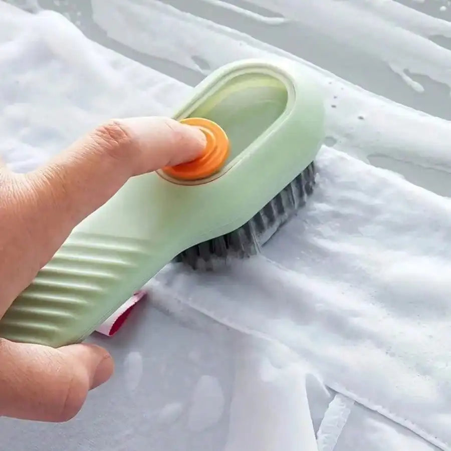 Ergonomic Green Shoe Cleaning Brush with Soft Bristles for Versatile Use 5
