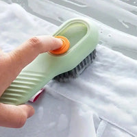 Ergonomic Green Shoe Cleaning Brush with Soft Bristles for Versatile Use 5