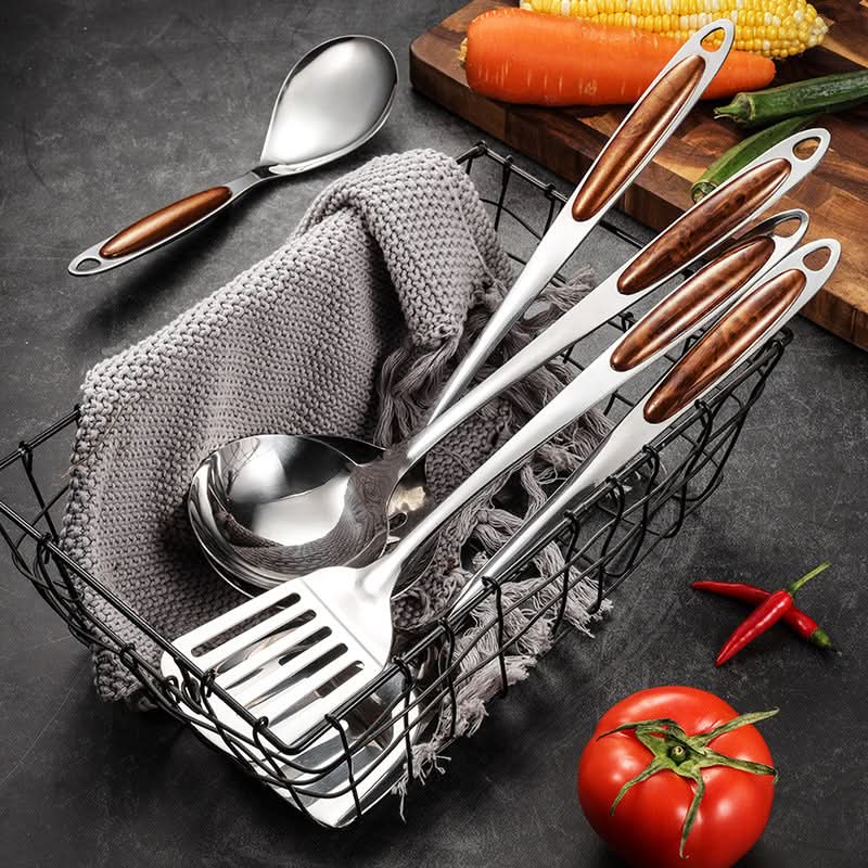 Ergonomic Stainless Steel Kitchen Utensil Set - Best Cooking Utensils for Precision 3