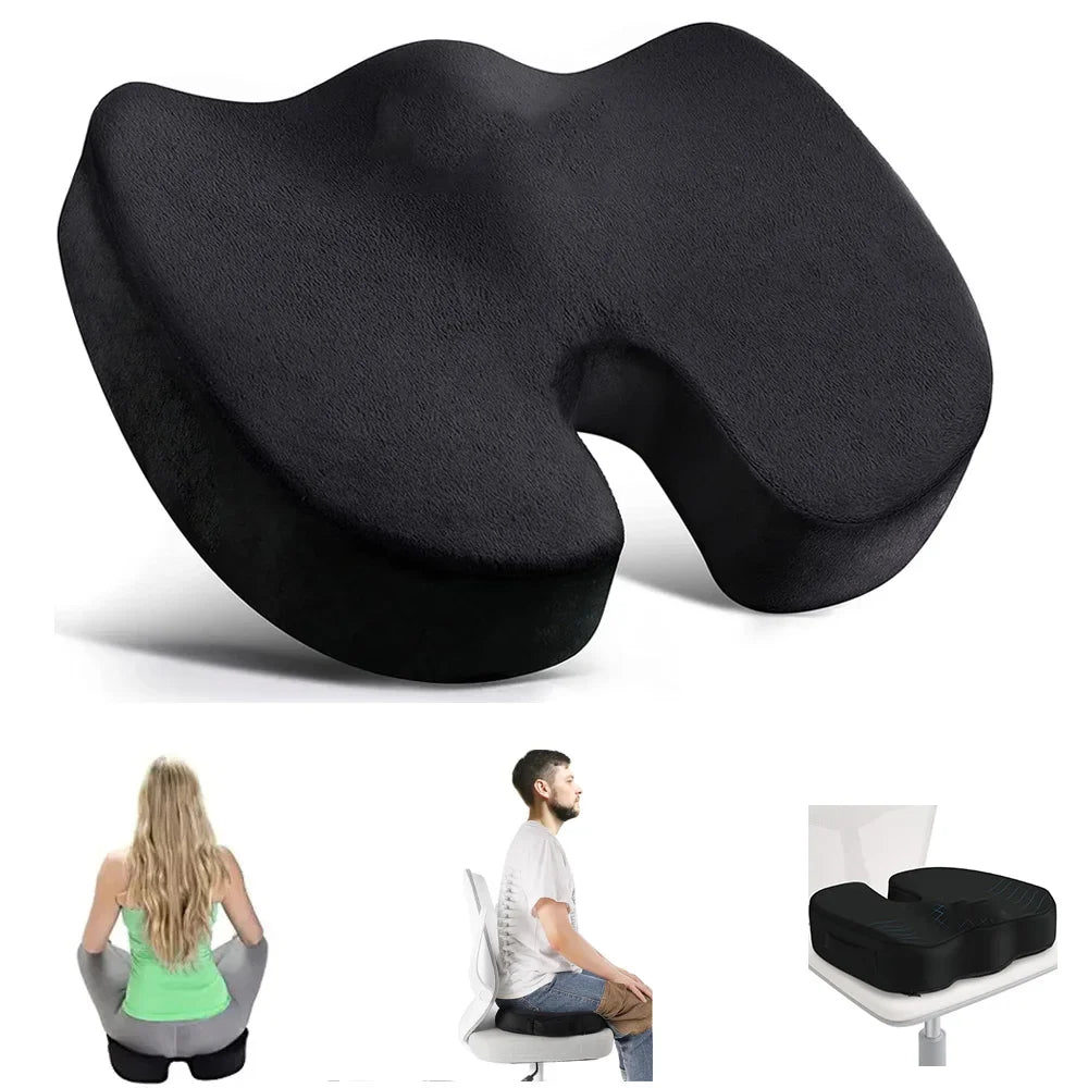 Ergonomic U-Shaped Memory Foam Seat Cushion for Comfort and Support 0