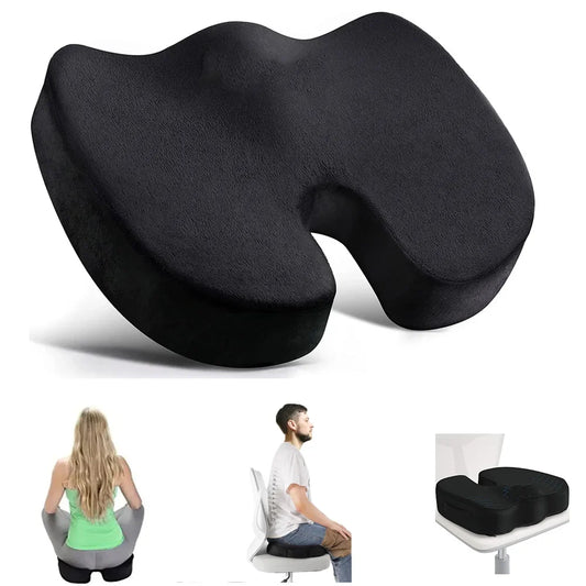Ergonomic U-Shaped Memory Foam Seat Cushion for Comfort and Support 0