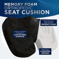 Ergonomic U-Shaped Memory Foam Seat Cushion for Comfort and Support 1