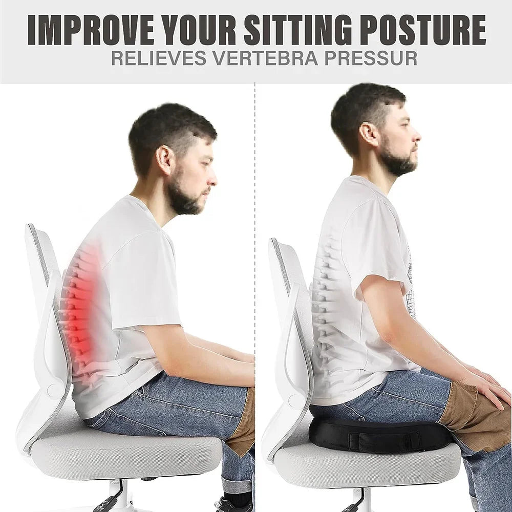 Ergonomic U-Shaped Memory Foam Seat Cushion for Comfort and Support 3