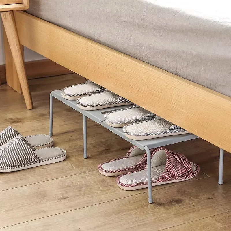 Expandable ABS Shoe Rack - Space-Saving Shoe Storage Organizer for Under Sink 2