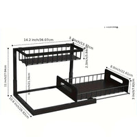 Expandable Double Layer Under Sink Organizer with Pull-Out Baskets - Kitchen & Bathroom Storage Solution 5
