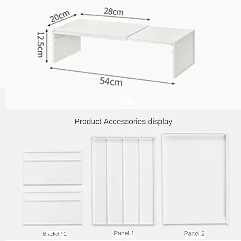 Expandable Kitchen Organizer - Adjustable Pantry Organization Rack & Storage Solution 1