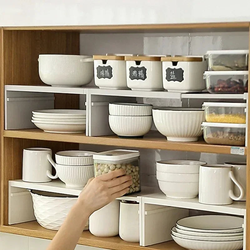 Expandable Kitchen Organizer - Adjustable Pantry Organization Rack & Storage Solution 5