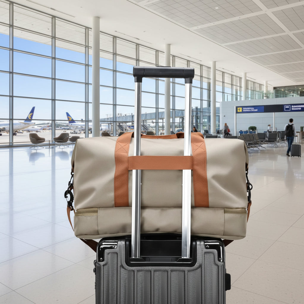 FITVOYAGE - Versatile Gym Bag with Shoe Compartment & Wet-Dry Separation 2