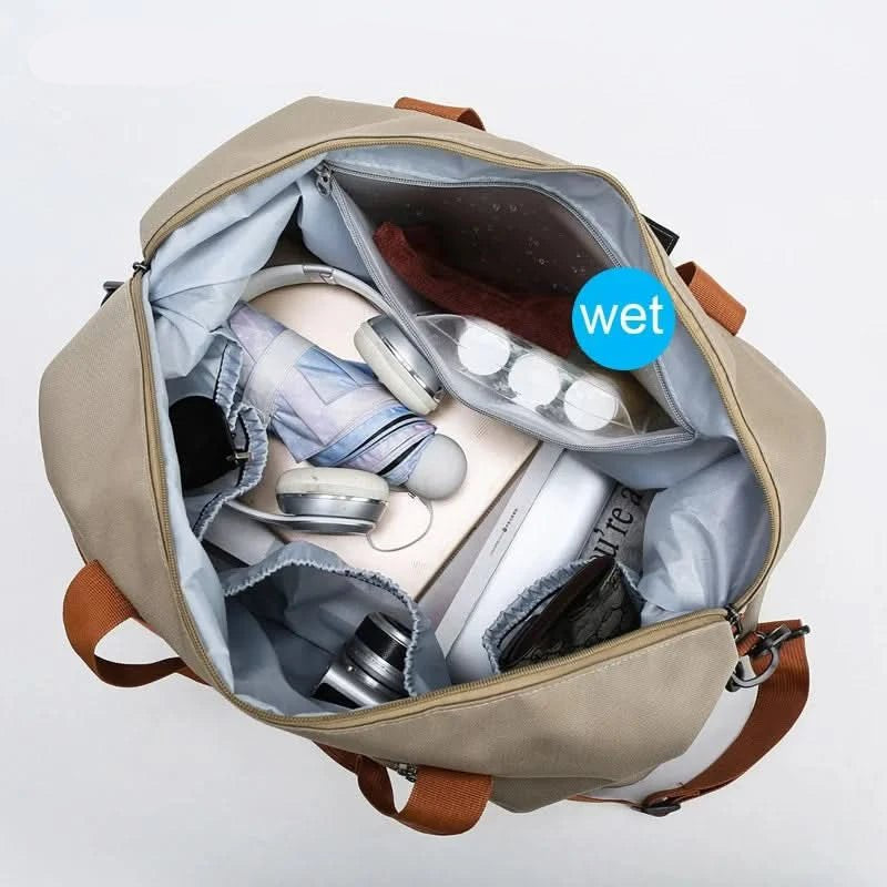 FITVOYAGE - Versatile Gym Bag with Shoe Compartment & Wet-Dry Separation 3