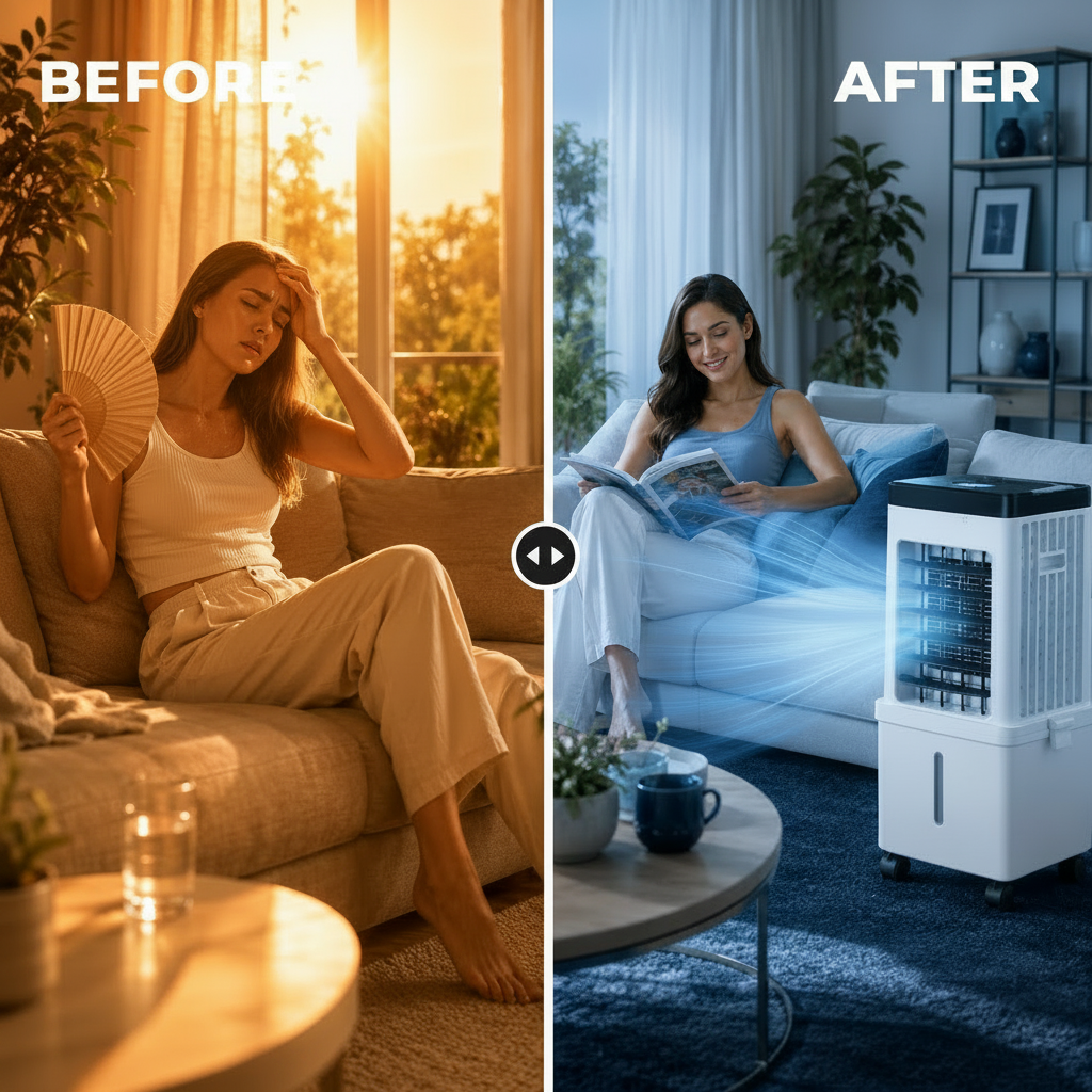 FRESHORA - Portable Air Conditioner 3-in-1 Cooling Solution for Modern Spaces 1